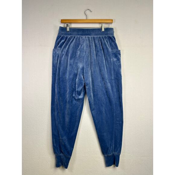 Woman's Offline By Aerie Blue After Party Velvet Velour Jogger Pants - Size M - Picture 5 of 8